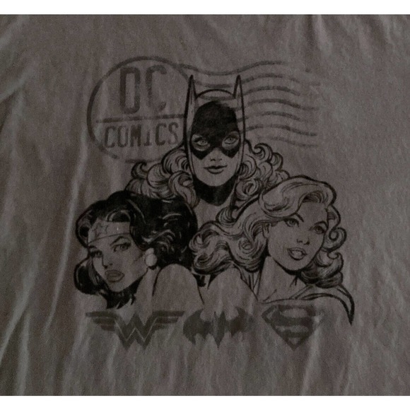 FUNKO DC COMICS Men's LARGE T-Shirt Gray Female Superheroes Wonder Woman - Picture 8 of 8